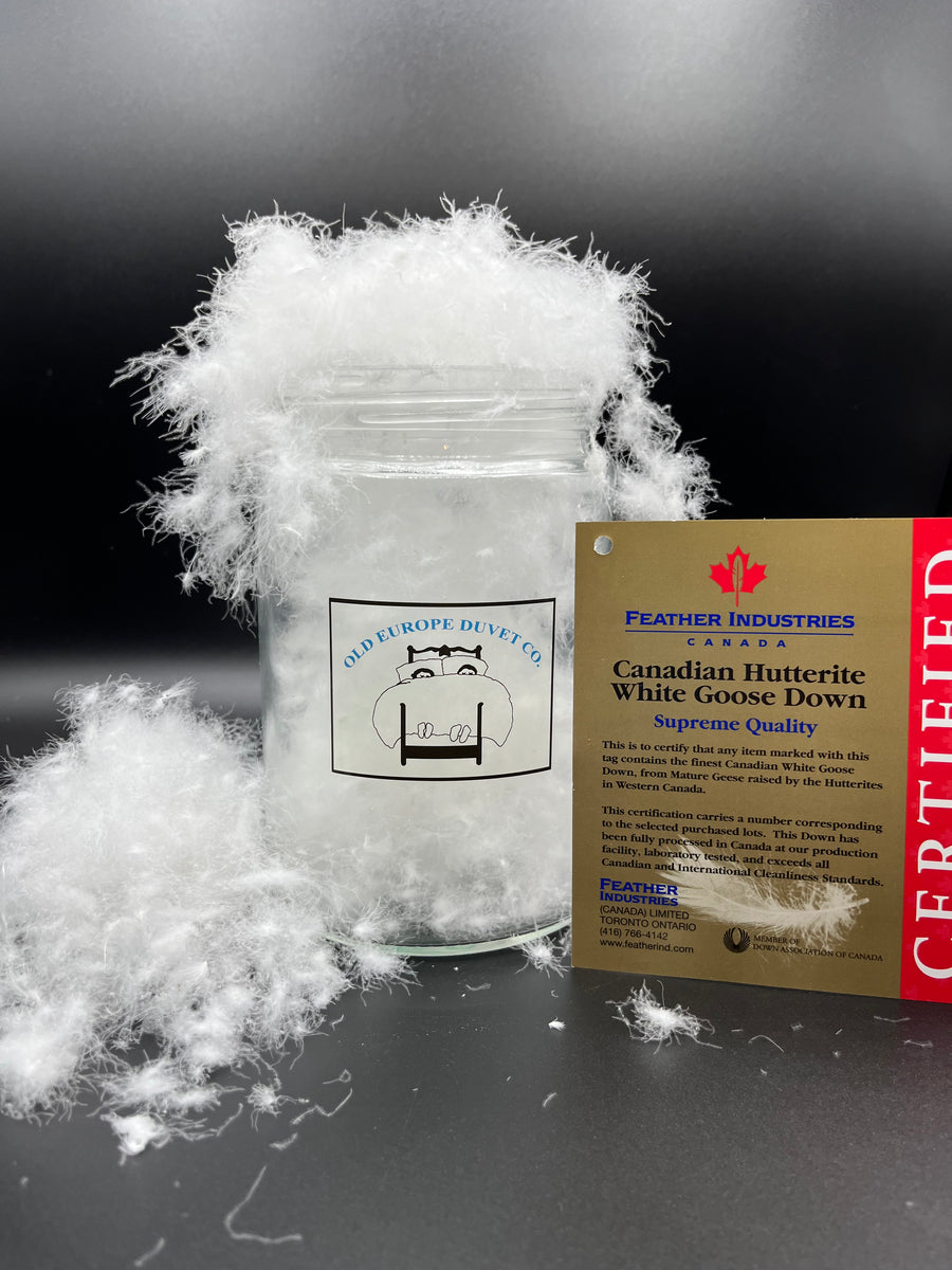 Hutterite Canadian Down And Feather Company White Goose Feather