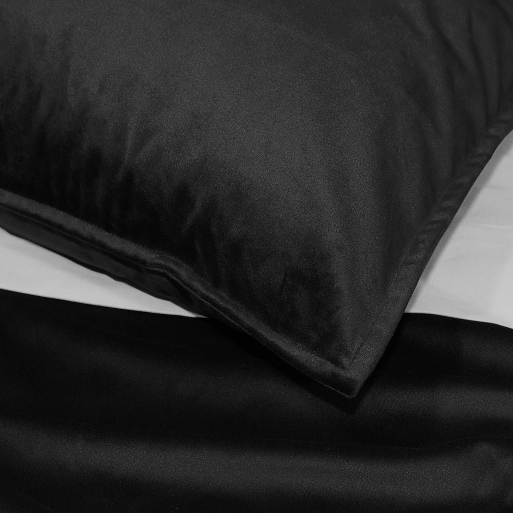 TWO Cascade Velvet Euro pillow covers 26 x 26" includes TWO 26 x 26" inserts (filled with 22oz 50/50 Hutterite Duck)