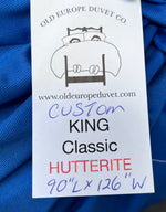 Almost Perfect - EXTRA WIDE 725 loft Hutterite KING CLASSIC style duvet (coolest)