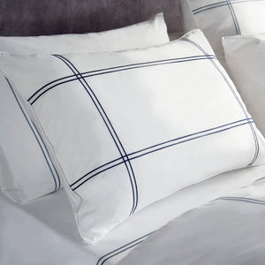Hilton Duo Bedding pieces with PEWTER embroidery